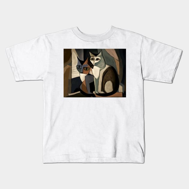 My lovely cats Kids T-Shirt by summer-sun-art